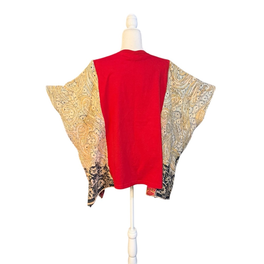 Handcrafted Upcycled JIMI HENDRIX Kantha Tunic with Pockets NWT One Size - Picture 5 of 7